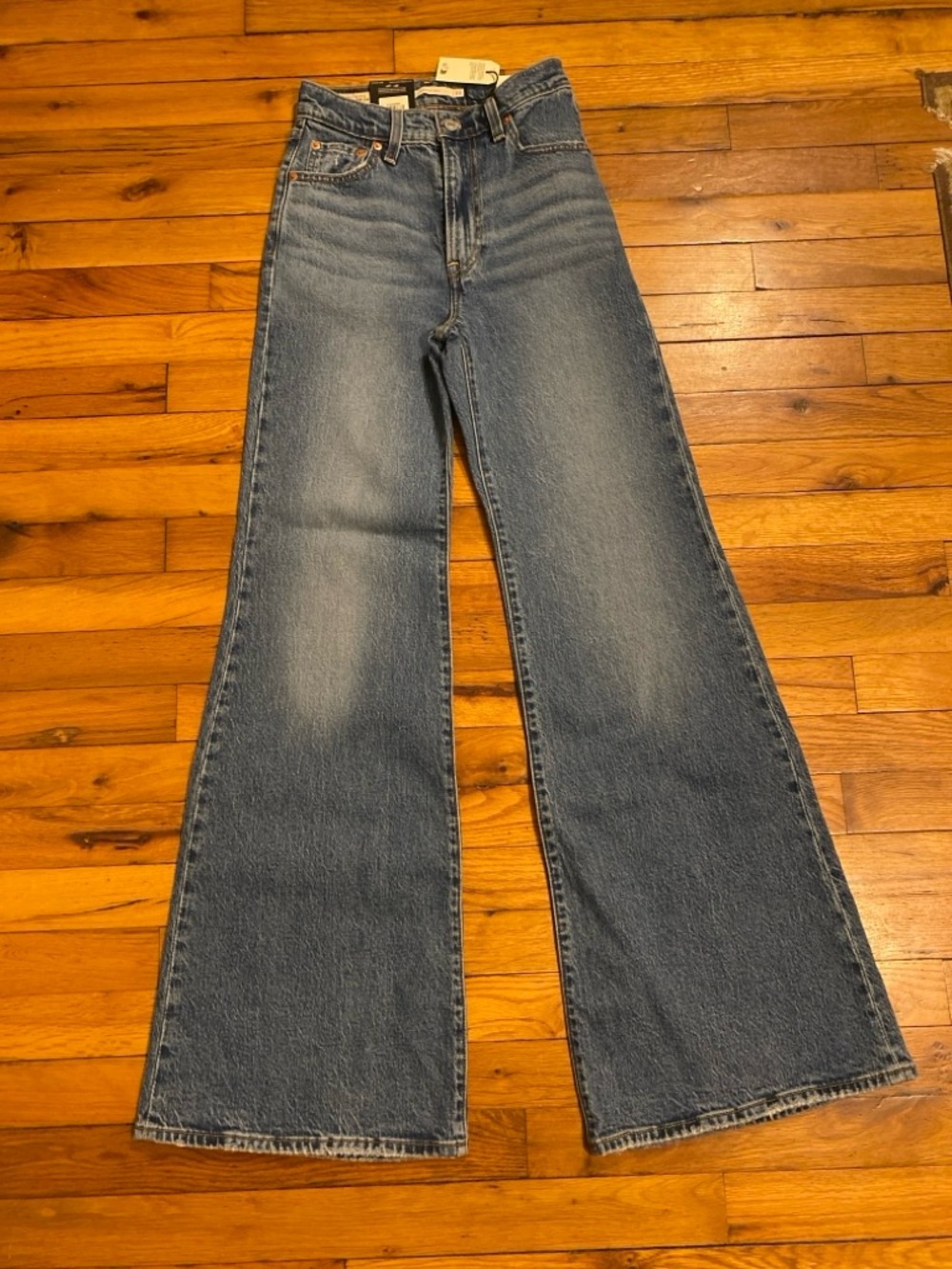 Levi's Light Blue High-Rise Wide Leg Jeans